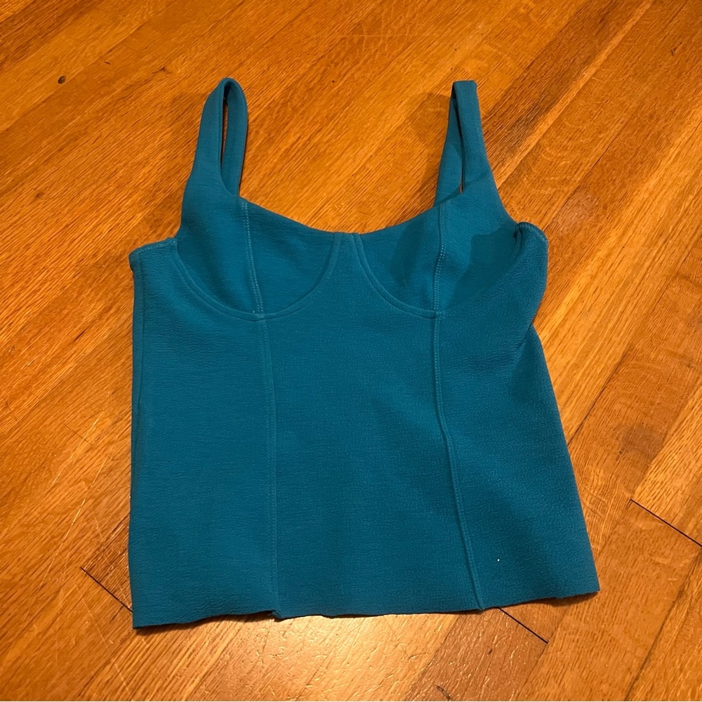 Blue Zara corset style tank top size small